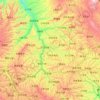 Huining County topographic map, elevation, terrain