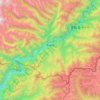 Drepung topographic map, elevation, terrain