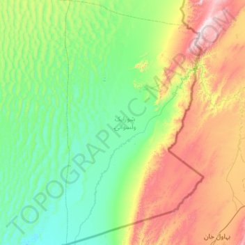 Shurabak topographic map, elevation, terrain
