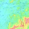 Xiangdong District topographic map, elevation, terrain