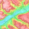 Radepont topographic map, elevation, terrain