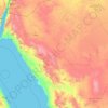 Provincia de Tabuk topographic map, elevation, terrain