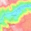 Girardota topographic map, elevation, terrain