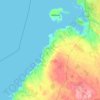 Raahen seutukunta topographic map, elevation, terrain