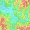 Brad topographic map, elevation, terrain