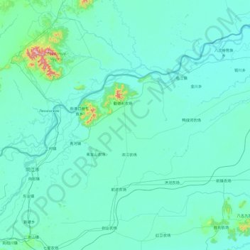 Tongjiang City topographic map, elevation, terrain