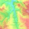 Suchá topographic map, elevation, terrain