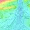 Artington topographic map, elevation, terrain