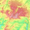 Tourouvre au Perche topographic map, elevation, terrain