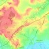 Snitterfield CP topographic map, elevation, terrain