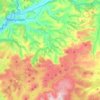 Cadfarch topographic map, elevation, terrain