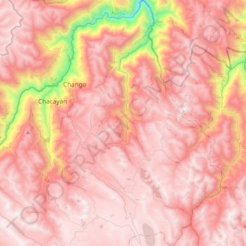 Santa Ana de Tusi topographic map, elevation, terrain