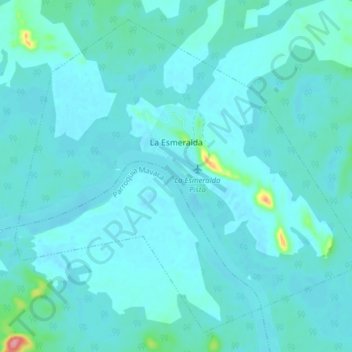 La Esmeralda topographic map, elevation, terrain