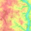 La Roche-Neuville topographic map, elevation, terrain