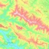 Phiêng Cằm Commune topographic map, elevation, terrain