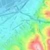 Jdaidet El Matn topographic map, elevation, terrain