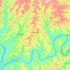Palmitos topographic map, elevation, terrain