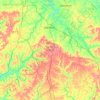 Lincoln County topographic map, elevation, terrain