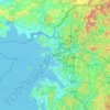 仁川広域市 topographic map, elevation, terrain