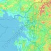 仁川広域市 topographic map, elevation, terrain