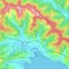 Rapallo topographic map, elevation, terrain