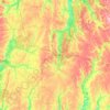 Oblast Tambov topographic map, elevation, terrain