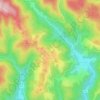Poproč topographic map, elevation, terrain