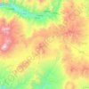 Yanque topographic map, elevation, terrain