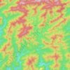 马路村 topographic map, elevation, terrain