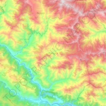 Renuka topographic map, elevation, terrain