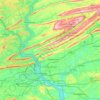 Dauphin County topographic map, elevation, terrain