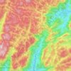 Todos os Santos topographic map, elevation, terrain