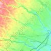 Gitothua ward topographic map, elevation, terrain