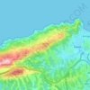 Igueldo topographic map, elevation, terrain