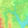 Jennings State Forest topographic map, elevation, terrain