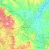 Lichfield topographic map, elevation, terrain