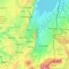 Rutshuru topographic map, elevation, terrain