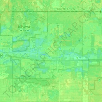 Alva topographic map, elevation, terrain