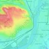 Budafok topographic map, elevation, terrain