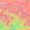 Humla topographic map, elevation, terrain