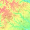 Peach County topographic map, elevation, terrain