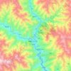 城关镇 topographic map, elevation, terrain