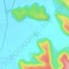 Marewa topographic map, elevation, terrain