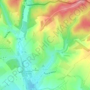 Pure topographic map, elevation, terrain