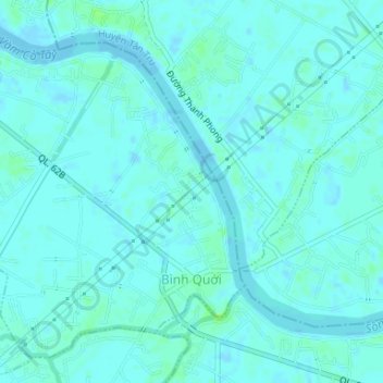 Binh Quoi topographic map, elevation, terrain