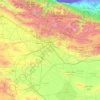 Téhéran topographic map, elevation, terrain