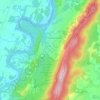 Shannondale topographic map, elevation, terrain