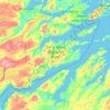 Terra Nova National Park topographic map, elevation, terrain