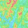 梁山市 topographic map, elevation, terrain