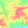 Naseby topographic map, elevation, terrain